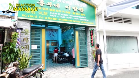 Barbershop massage that heals the head, ears, face, body, neck and arms