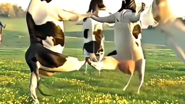 Funny cow dance 😂