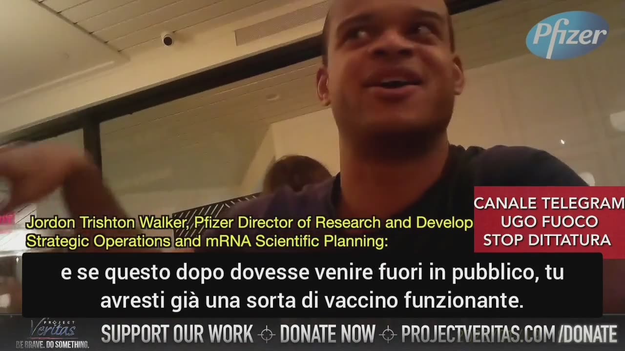 PROJECT VERITAS. JORDON TRISHTON WALKER RIVELA SEGRETI DI PFIZER, CREAZIONE VARIANTI VIRUS E ALTRO