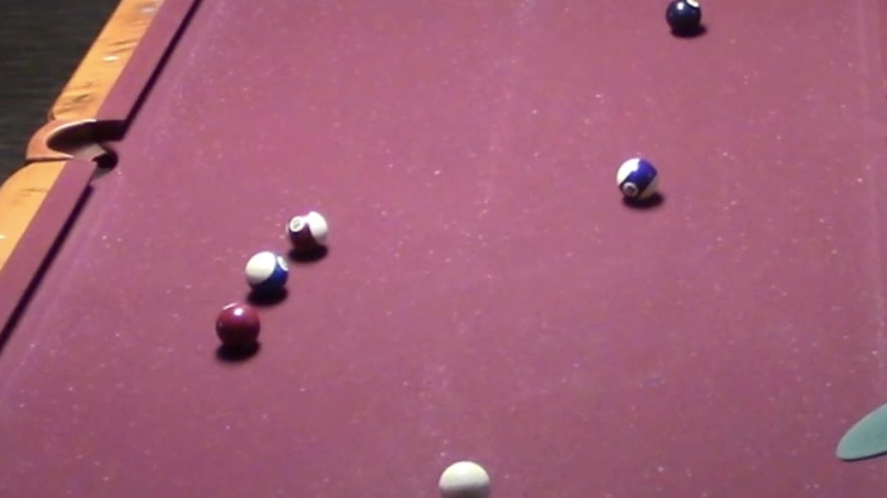 7 BALL BANK OFF THE LONG RAIL!