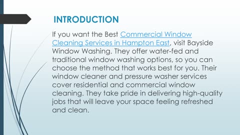 Best Commercial Window Cleaning Services in Hampton East