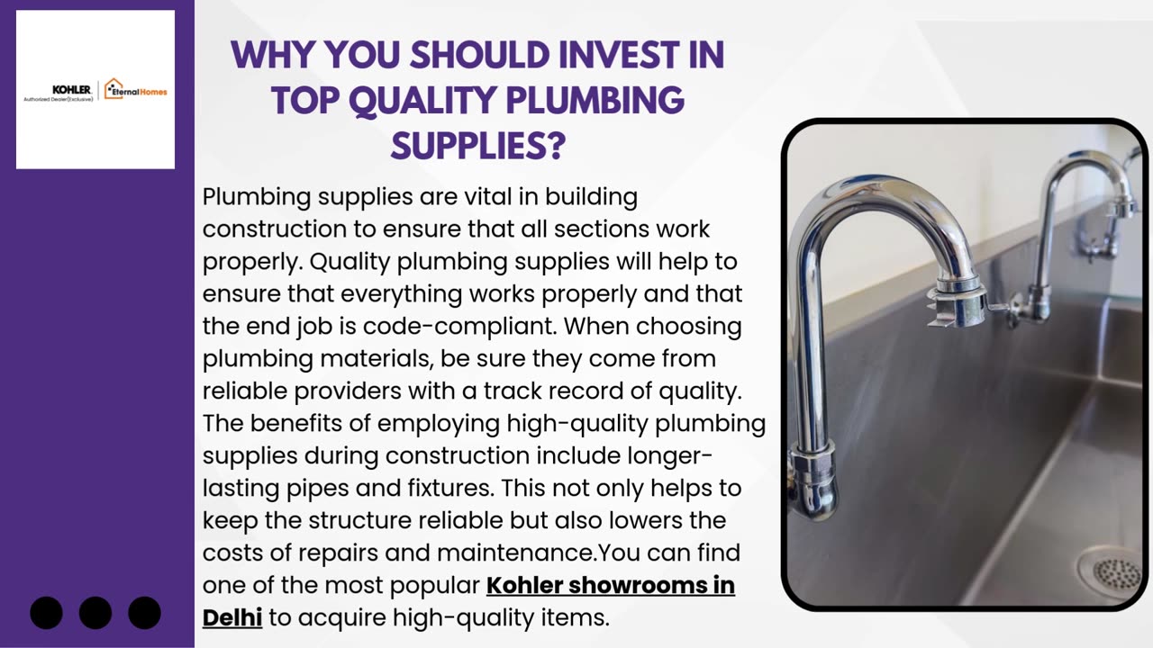 Why You Should Invest in Top Quality Plumbing Supplies?