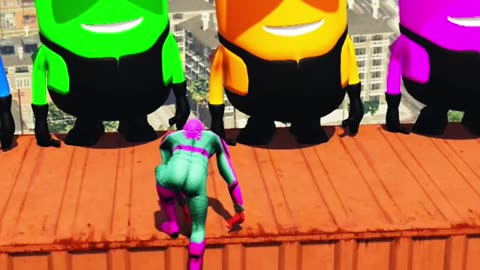 GTA 5 Epic Spiderman Ragdolls | Jumps / Fails #shorts #short #spiderman #viral #spider #follow