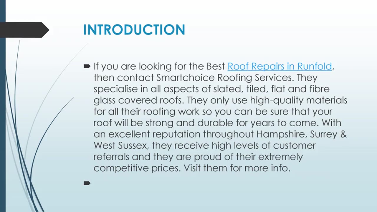 Best Roof Repairs in Runfold.