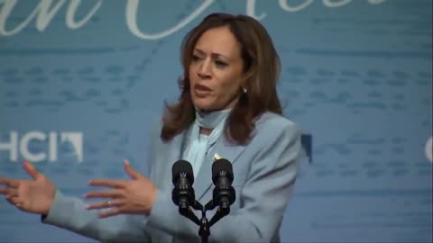 Kamala Harris on the children of the community.