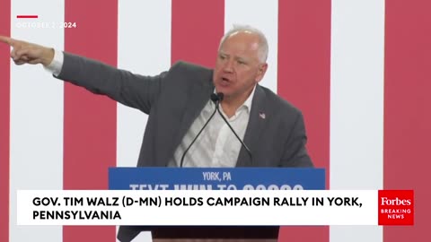 'All Gas, No Brakes'- Audience Cheers As Tim Walz Calls On Voters To 'Chart The New Way Forward'