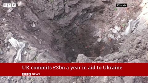 UK commits £3bn a year in Ukraine aid - BBC News