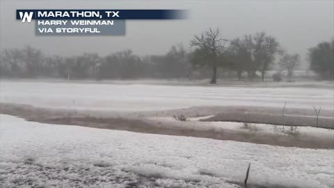 Heavy Hail Reached The Western Part Of Texas