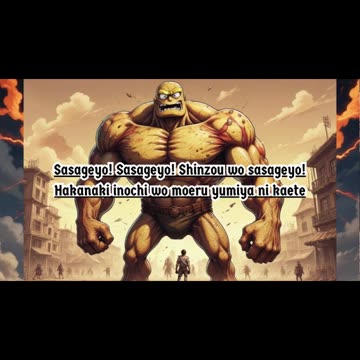 [SpongeBob sings/AI Cover] Attack on Titan Season 2 Opening Linked Horizon - Shinzou wo Sasageyo