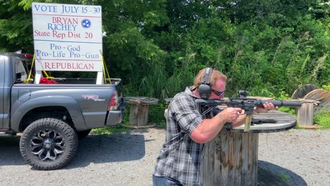 Birthday gun smoke