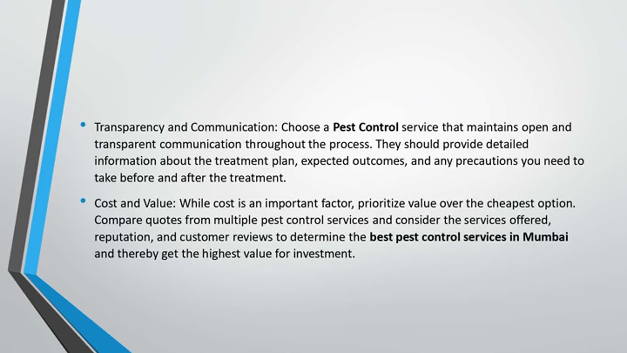 Safeguarding Mumbai: Choosing the Best Pest Control Services