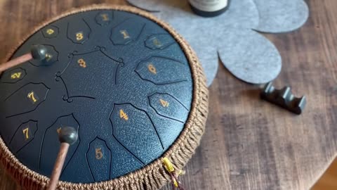 15-Note D Key Steel Tongue Drum: Perfect for Music Education, Yoga, and Healing 🎶🧘‍♀️