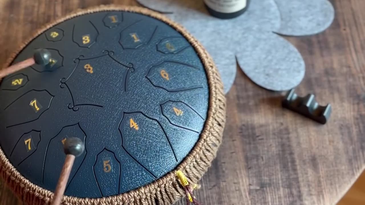 15-Note D Key Steel Tongue Drum: Perfect for Music Education, Yoga, and Healing 🎶🧘‍♀️