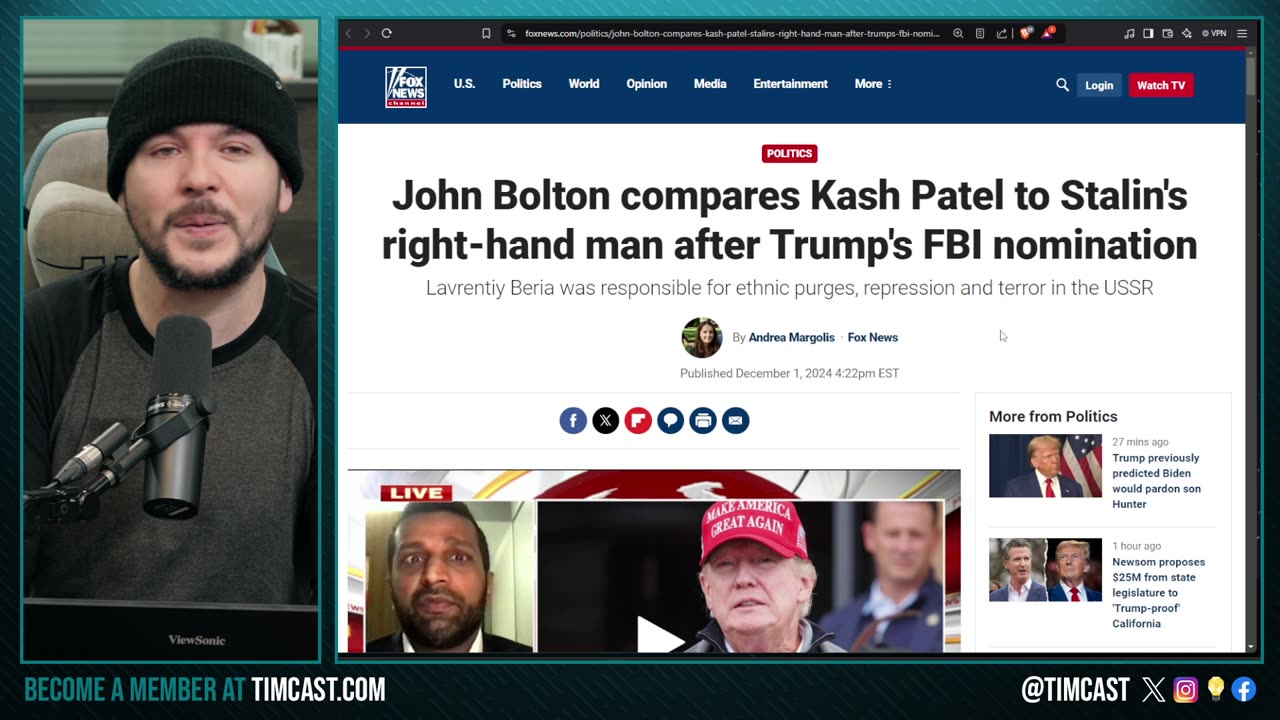 MSNBC Host PANIC Over Kash Patel Saying He WILL Target Corrupt Journalists, Deep State ON NOTICE
