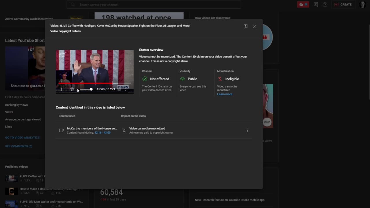 YouTube hits me with copyright flag over audio that includes my voice 🤦‍♂️