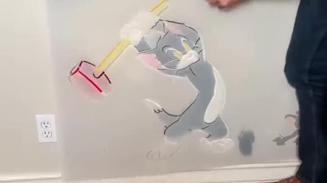 Dad fixes hole in kids bedroom! 🕳️🐁