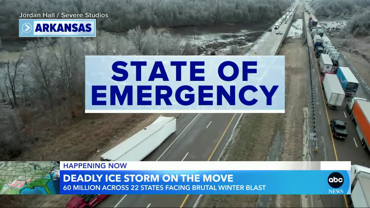 Ice storm causes dangerous road conditions in South l GMA
