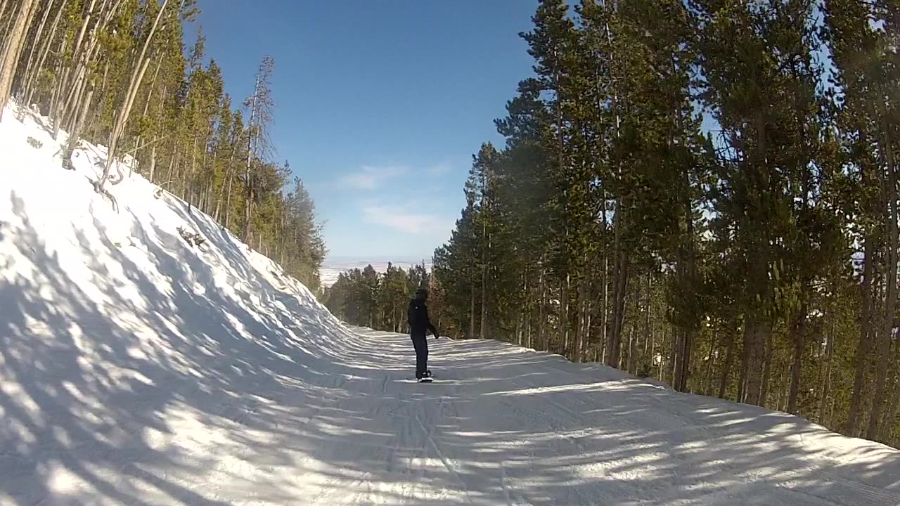 skiing Red Lodge Ski resort MT 2-12-2023