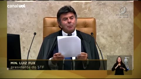 VEJAM O DISCURSO DO MINITRO FUX.
