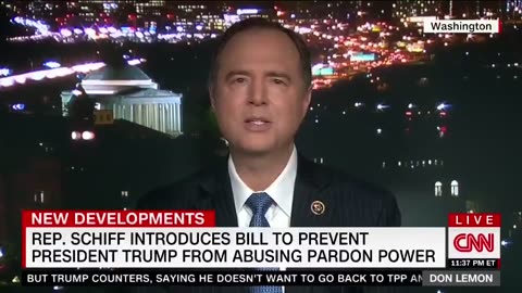 flashback 2018 Adam Schiff proposes a bill limiting Presidential pardons of self & family