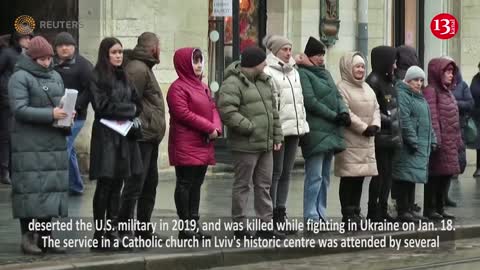 Memorial held for former U.S. Navy Seal killed in Ukraine