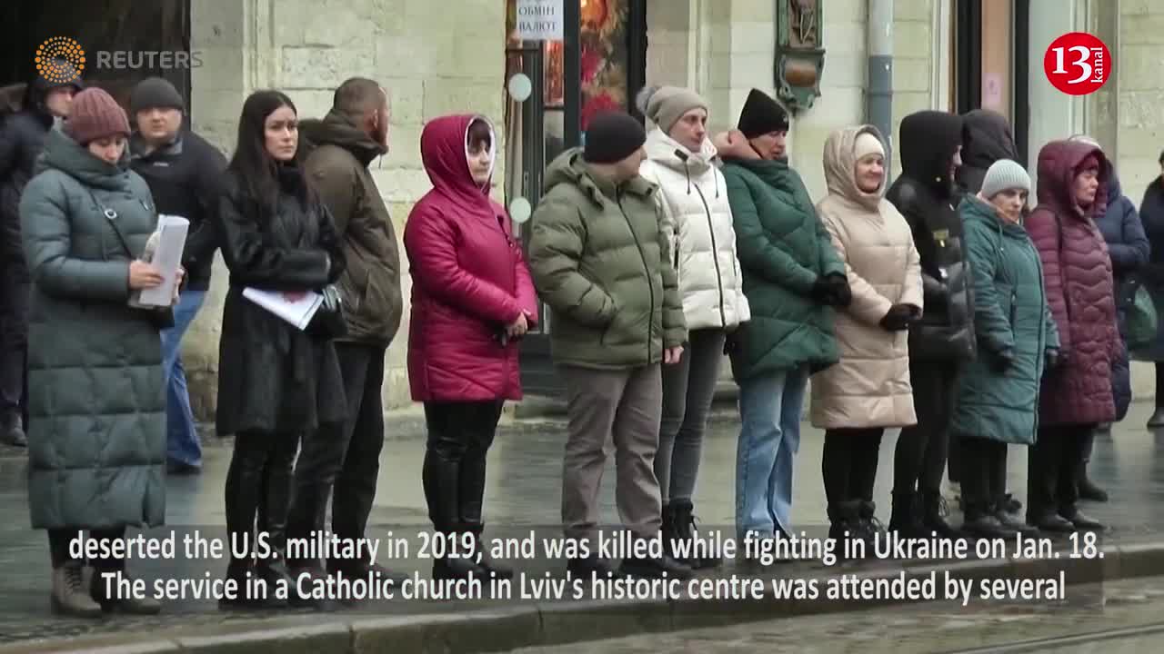 Memorial held for former U.S. Navy Seal killed in Ukraine