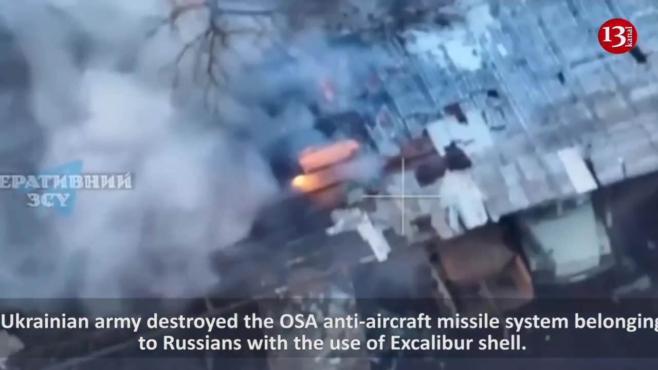 Ukrainian army struck area where Russians were hiding equipment and OSA anti-aircraft missile system