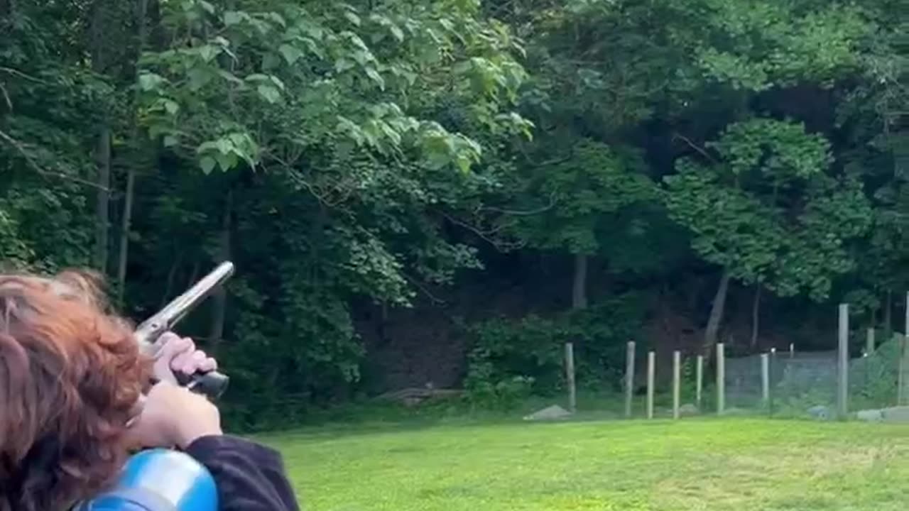 Skeet Shooting With A Paintball Gun