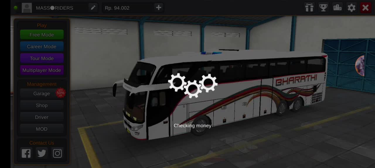 Op gameplay in bus simulator indonesia 【part-1】 TELUGU @u_lost_gaming5406