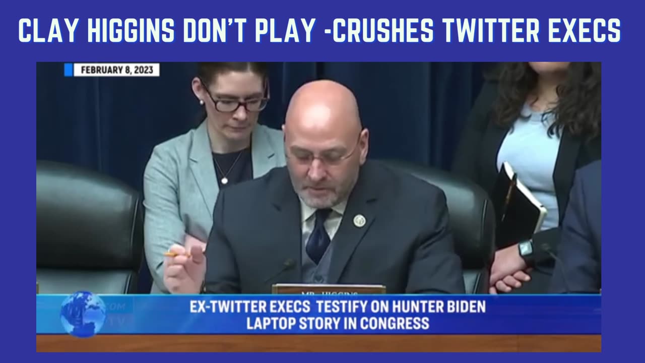 CLAY HIGGINS (R) LA CRUSHES TWITTER EXECS