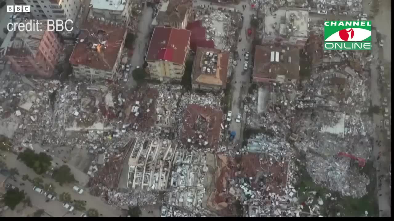 A bird's eye view of Turkey's earthquake devastation.