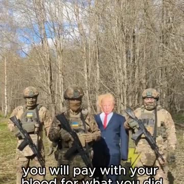 Ukrainian Soldiers Burn an Effigy of Former President Donald Trump and Threaten His Life!