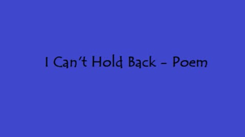 Why hold back? You only live once...