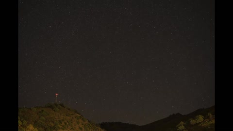 starry night time lapse 2021 perseid meteor shower