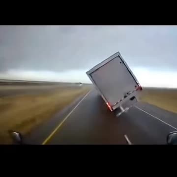 Windy Day - Trucker Saves Truck
