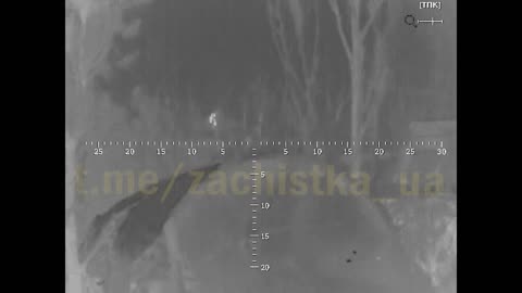 Ukrainian soldier forgot that thermal or night cameras see everything!