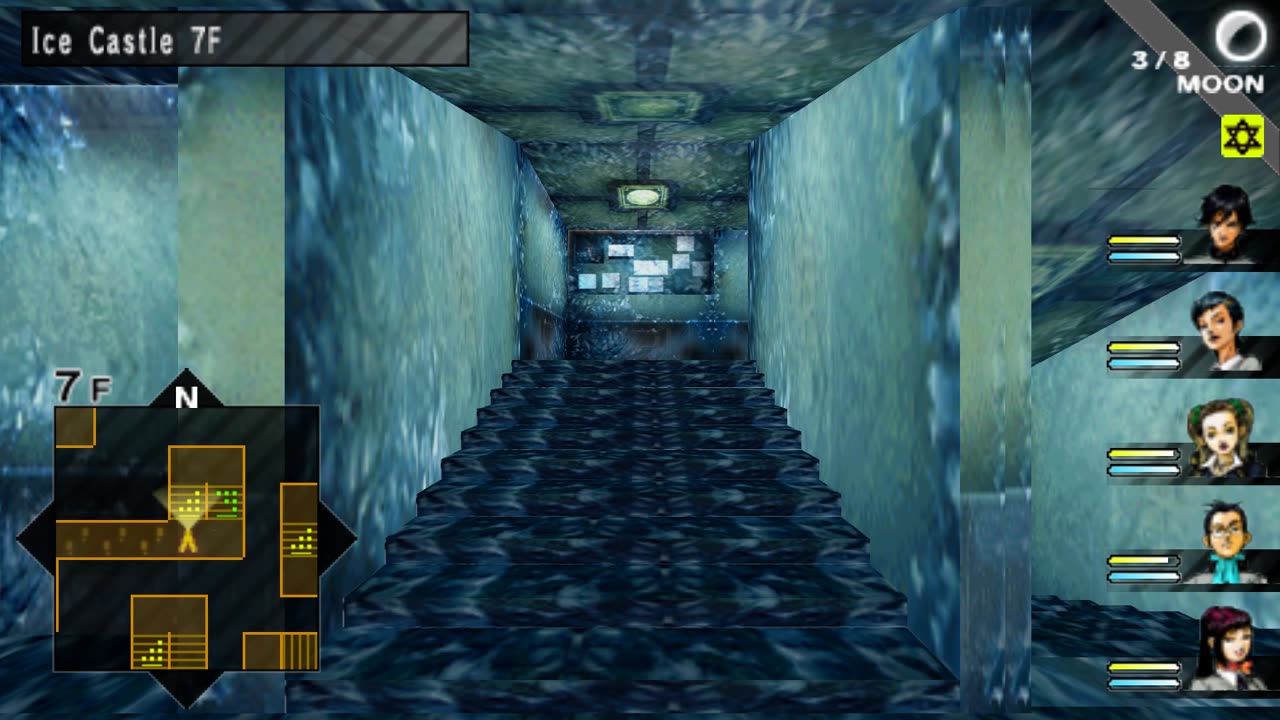 Persona 1 - Ice Castle 5F to 8F (How to get through the maze)
