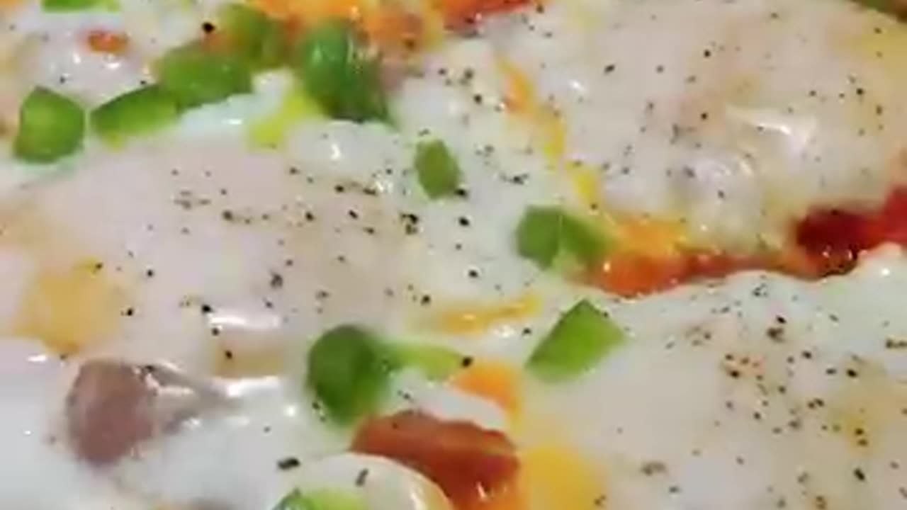 Pizza Hut style egg omlette cooking recipe