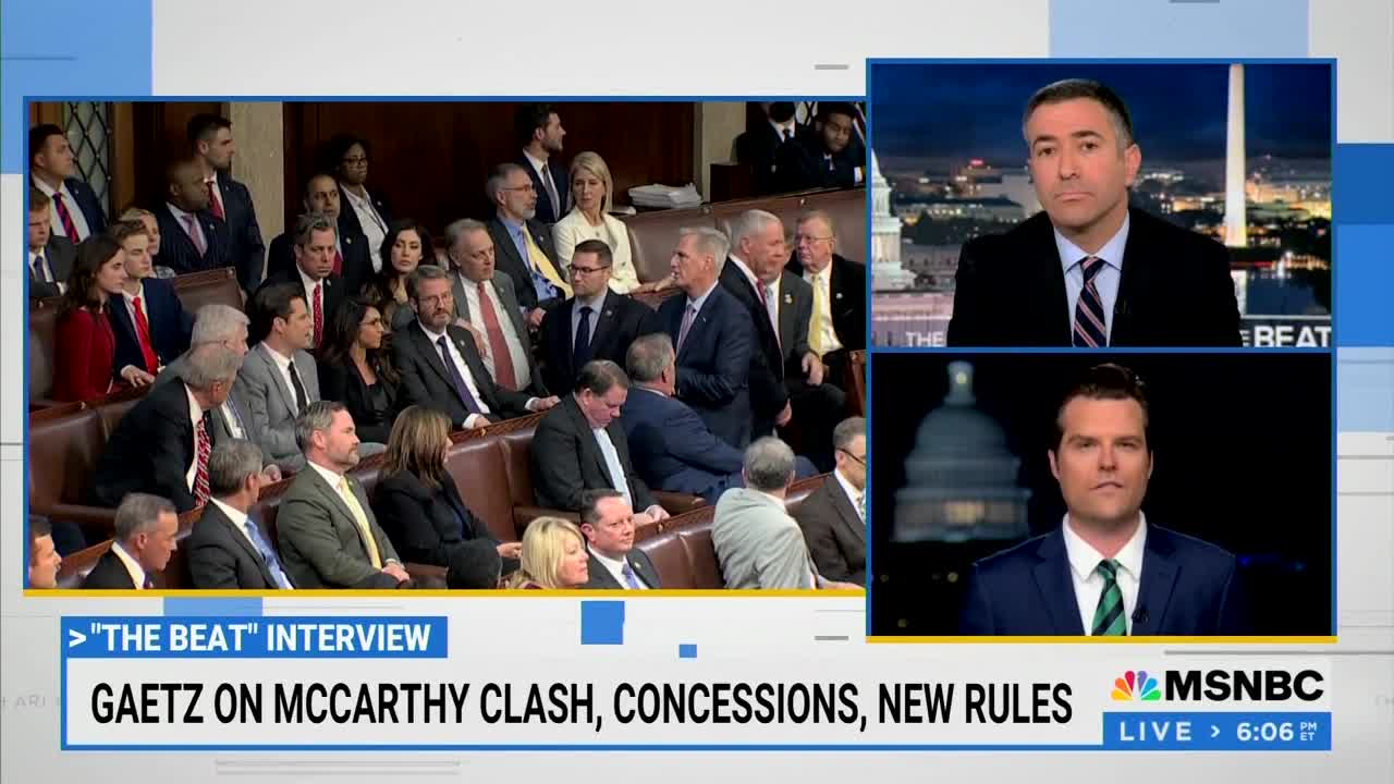 Gaetz on MSNBC: McCarthy's Concessions Are Great for America!