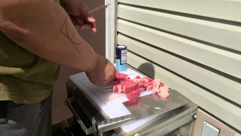 Out Door Hibachi Surf and Turf