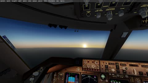 Djerba–Zarzis DTTJ - Larnaca LCLK inflight sunrise