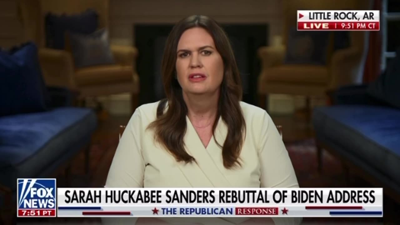 Sarah Sanders rebuttal against COMMIE CLOWN JOE BIDEN