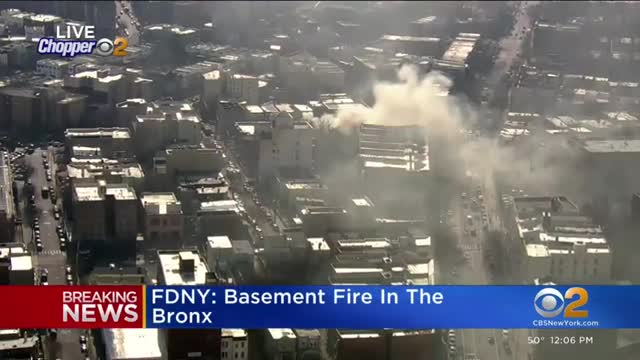 Basement fire in the Bronx