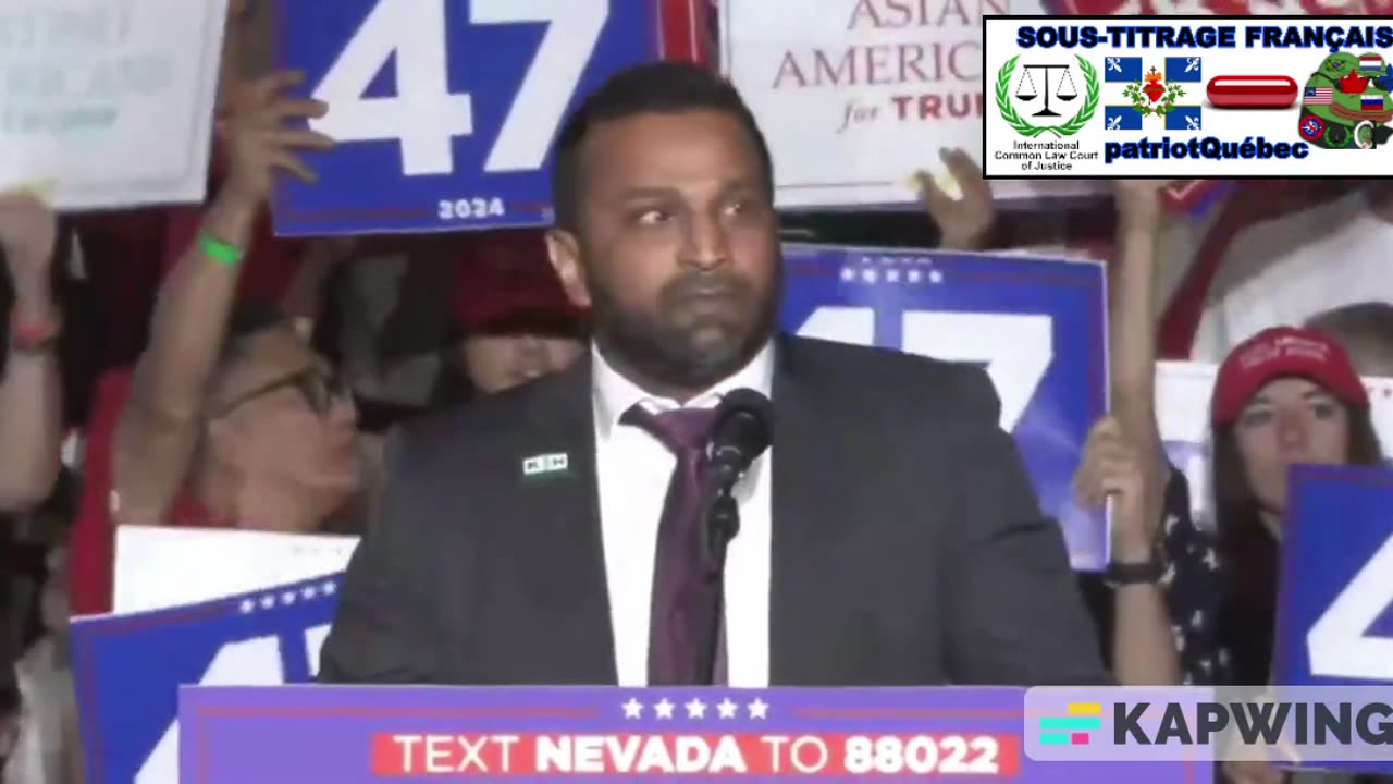 Kash Patel Directeur du F.B.I(S.T.F)