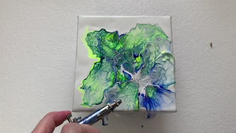 FLUID ART WITH AIR COMPRESSOR