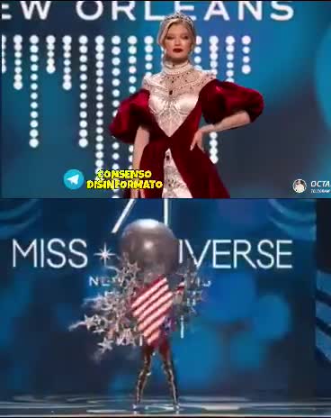 Nelle finali di miss universo,le miss dovevano indossare l’abito ...