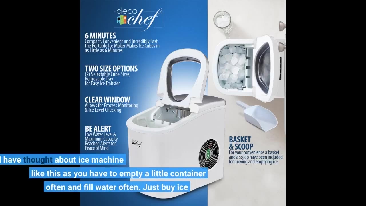 Deco Chef 40LB Countertop #IceMaker for Home -Overview