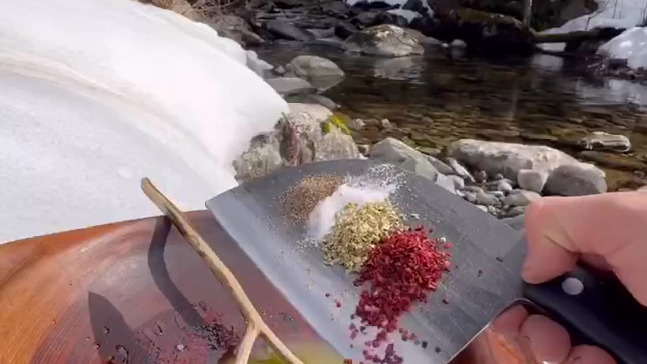 Trout fish cooking