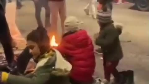 Overnight people become homeless in turkey