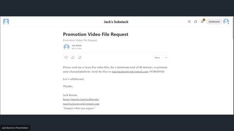 Promotion Video File Request